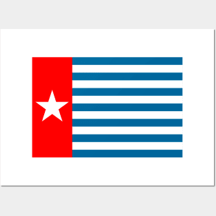 The Morning Star flag of West Papua Posters and Art